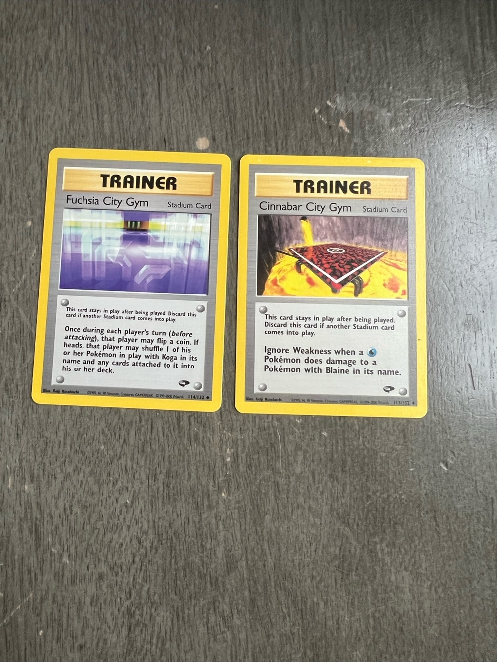 Pokemon Gym Challenge Stadium Lot Unlimited Cinnabar & Fuchsia City Gym Vintage